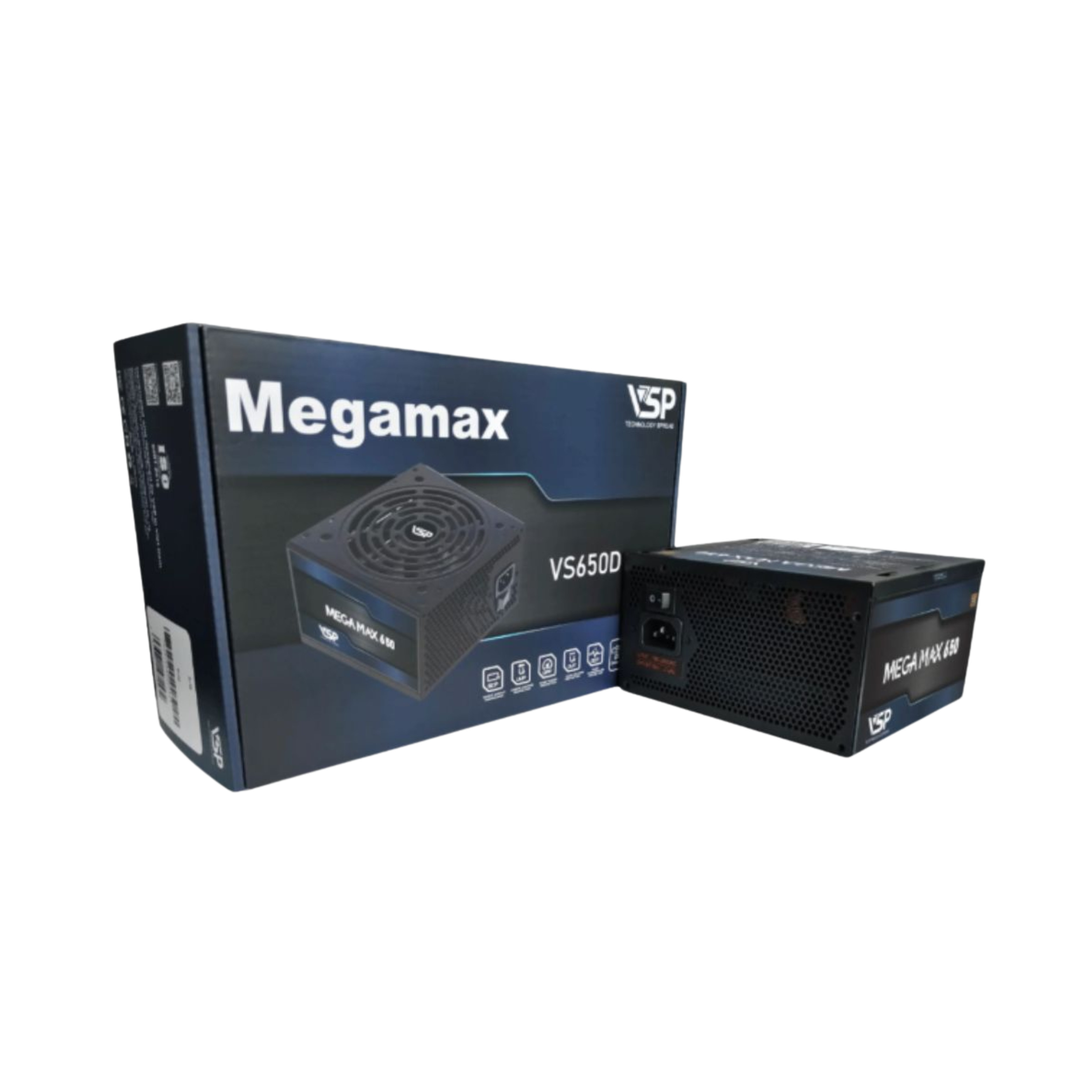 Nguồn máy tính MEGAMAX 650 nhãn hiệu VSP